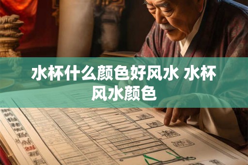 水杯什么颜色好风水 水杯风水颜色