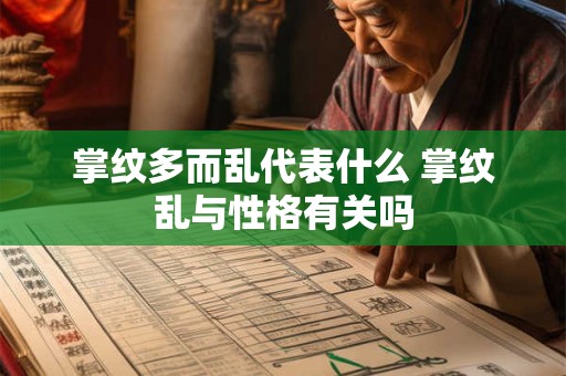 掌纹多而乱代表什么 掌纹乱与性格有关吗