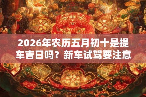2026年农历五月初十是提车吉日吗？新车试驾要注意什么？