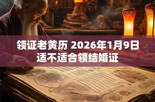 领证老黄历 2026年1月9日适不适合领结婚证