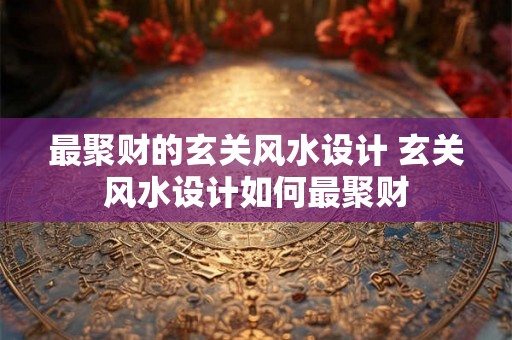 最聚财的玄关风水设计 玄关风水设计如何最聚财