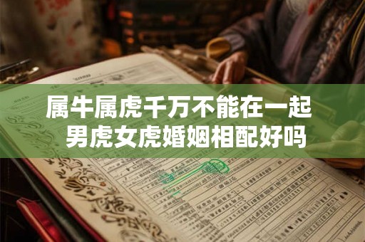 属牛属虎千万不能在一起  男虎女虎婚姻相配好吗