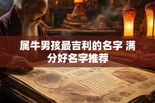 属牛男孩最吉利的名字 满分好名字推荐 属牛男孩最吉利的名字 满分好名字推荐