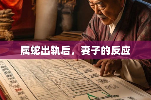 属蛇出轨后，妻子的反应
