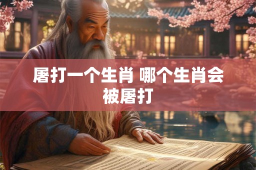 屠打一个生肖 哪个生肖会被屠打 屠打一个生肖 哪个生肖会被屠打