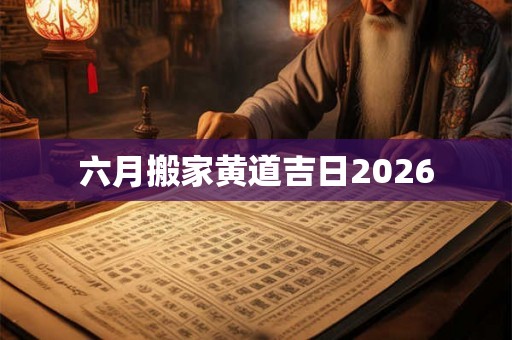 六月搬家黄道吉日2026