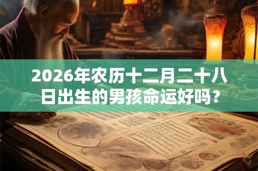 2026年农历十二月二十八日出生的男孩命运好吗? 2026年农历十二月二十八日出生的男孩命运好吗?