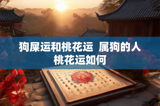 狗屎运和桃花运  属狗的人桃花运如何