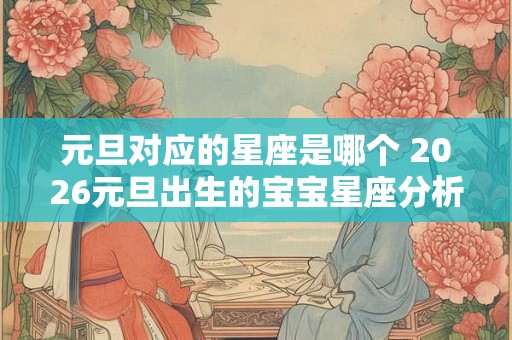 元旦对应的星座是哪个 2026元旦出生的宝宝星座分析