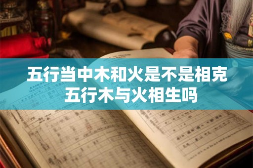 五行当中木和火是不是相克 五行木与火相生吗 五行当中木和火是不是相克 五行木与火相生吗