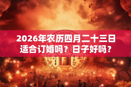 2026年农历四月二十三日适合订婚吗?日子好吗? 2026年农历四月二十三日适合订婚吗?日子好吗?