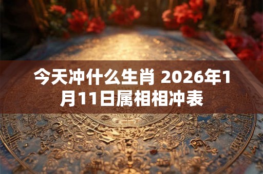 今天冲什么生肖 2026年1月11日属相相冲表