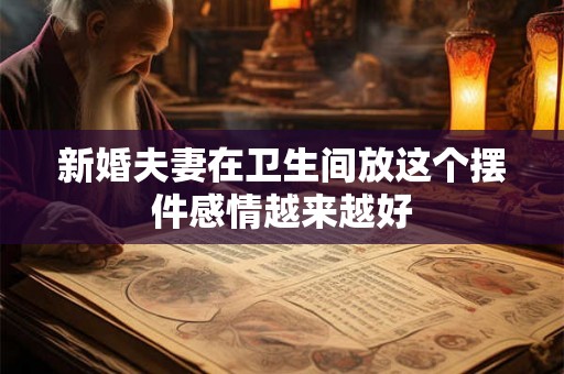 新婚夫妻在卫生间放这个摆件感情越来越好