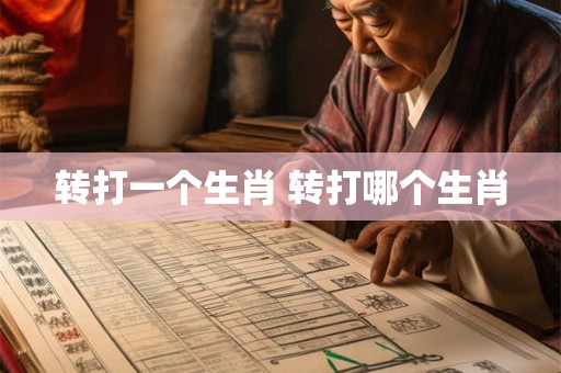 转打一个生肖 转打哪个生肖