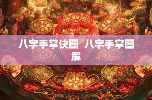 八字手掌诀图  八字手掌图解
