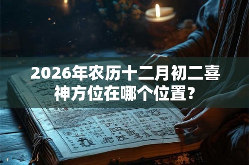 2026年农历十二月初二喜神方位在哪个位置？