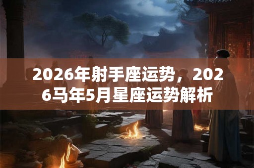 2026年射手座运势，2026马年5月星座运势解析