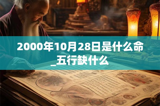 2000年10月28日是什么命_五行缺什么