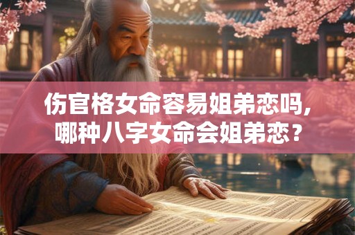 伤官格女命容易姐弟恋吗,哪种八字女命会姐弟恋？