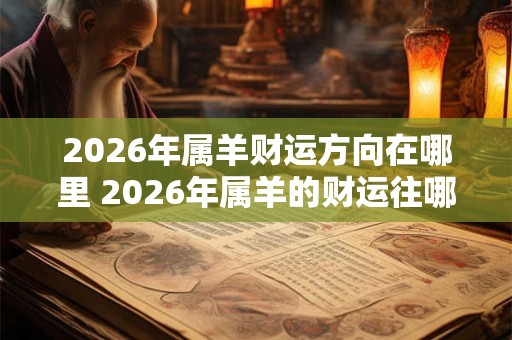 2026年属羊财运方向在哪里 2026年属羊的财运往哪里走 2026年属羊财运方向在哪里 2026年属羊的财运往哪里走