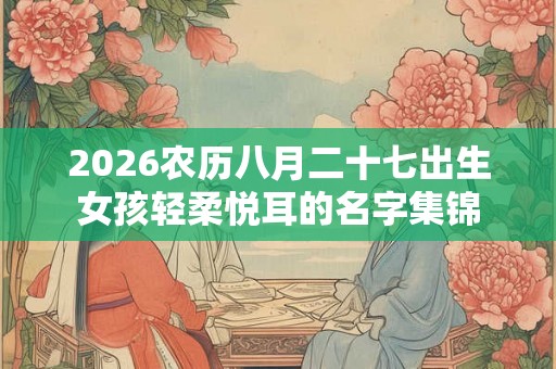 2026农历八月二十七出生女孩轻柔悦耳的名字集锦 2026农历八月二十七出生女孩轻柔悦耳的名字集锦