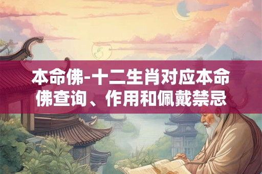 本命佛-十二生肖对应本命佛查询、作用和佩戴禁忌 本命佛-十二生肖对应本命佛查询、作用和佩戴禁忌