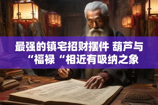 最强的镇宅招财摆件 葫芦与“福禄“相近有吸纳之象