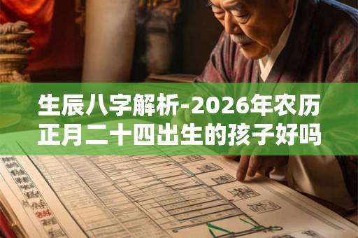 生辰八字解析-2026年农历正月二十四出生的孩子好吗 生辰八字解析-2026年农历正月二十四出生的孩子好吗