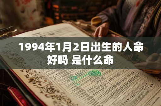 1994年1月2日出生的人命好吗 是什么命