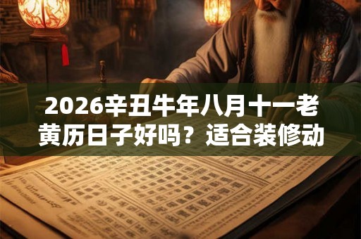 2026辛丑牛年八月十一老黄历日子好吗？适合装修动土吗？