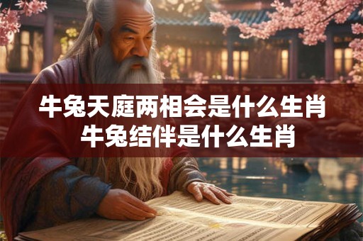 牛兔天庭两相会是什么生肖  牛兔结伴是什么生肖