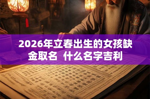 2026年立春出生的女孩缺金取名  什么名字吉利