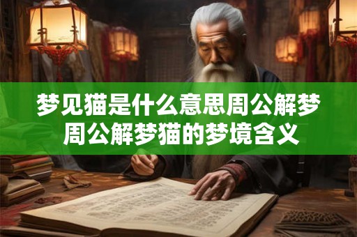 梦见猫是什么意思周公解梦 周公解梦猫的梦境含义