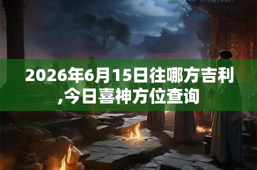 2026年6月15日往哪方吉利,今日喜神方位查询
