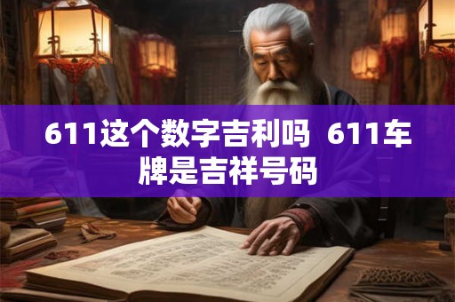 611这个数字吉利吗  611车牌是吉祥号码