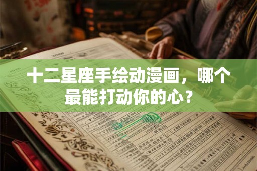 十二星座手绘动漫画，哪个最能打动你的心？