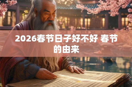 2026春节日子好不好 春节的由来 2026春节日子好不好 春节的由来