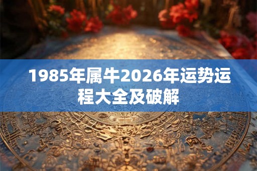 1985年属牛2026年运势运程大全及破解 1985年属牛2026年运势运程大全及破解