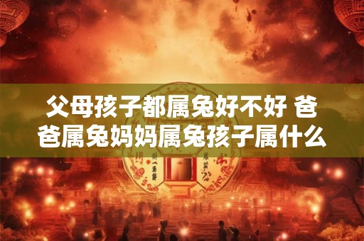 父母孩子都属兔好不好 爸爸属兔妈妈属兔孩子属什么好