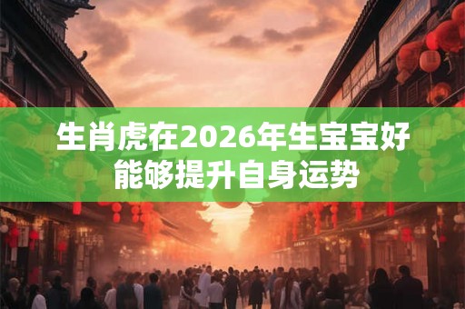 生肖虎在2026年生宝宝好 能够提升自身运势