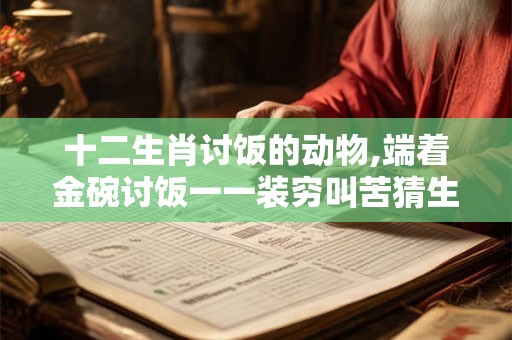 十二生肖讨饭的动物,端着金碗讨饭一一装穷叫苦猜生肖