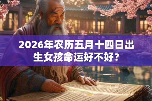 2026年农历五月十四日出生女孩命运好不好？