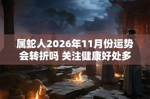 属蛇人2026年11月份运势会转折吗 关注健康好处多