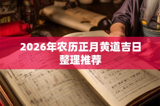 2026年农历正月黄道吉日整理推荐