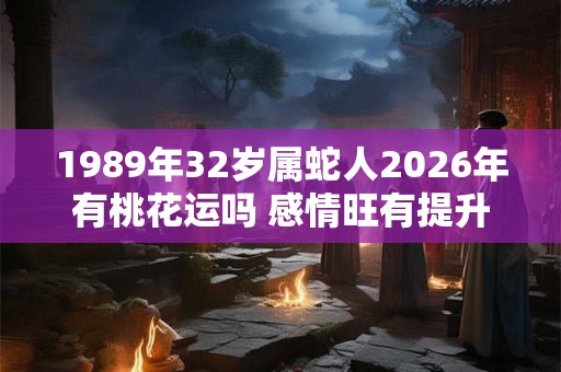 1989年32岁属蛇人2026年有桃花运吗 感情旺有提升