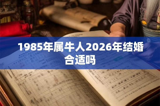1985年属牛人2026年结婚合适吗