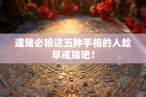 逢赌必输这五种手相的人趁早戒赌吧! 逢赌必输这五种手相的人趁早戒赌吧!