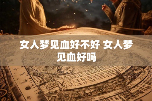 女人梦见血好不好 女人梦见血好吗
