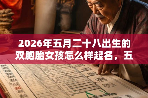 2026年五月二十八出生的双胞胎女孩怎么样起名,五行属什么 2026年五月二十八出生的双胞胎女孩怎么样起名,五行属什么