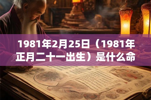 1981年2月25日（1981年正月二十一出生）是什么命_命运如何